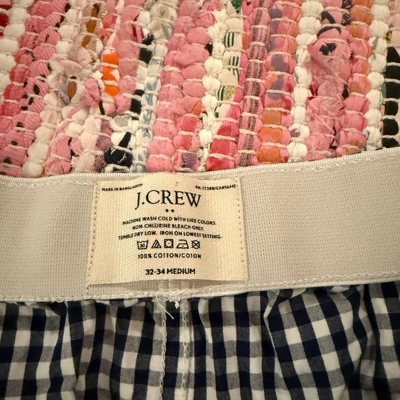 J. Crew Black and White Gingham High Waist Shorts - Picture 2 of 3